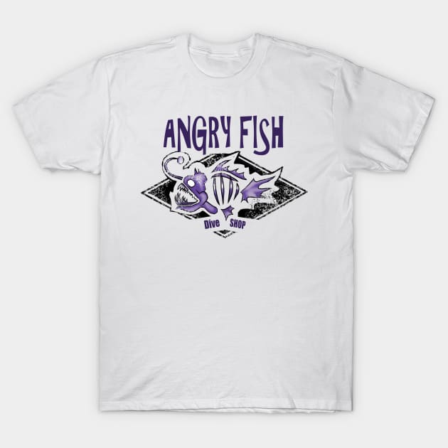 Angry Fish T-Shirt by PeggyNovak